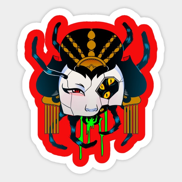 POSSESSED GEISHA 2/2 Sticker by GOUP